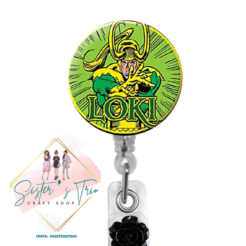 Marvel Loki Army  Retractable Badge Holder